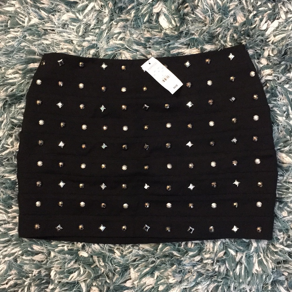 Express Studded Mini Skirt